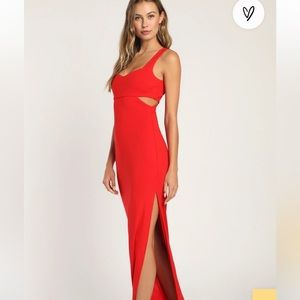NWT lulus red cut out dress